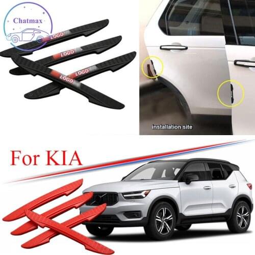 Car Door Bumper Trim Universal For KIA K2 K3 K4 K5 KX5 Carens Sorento Soul 4Pcs PVC Anti-Collision Strip Protector Strip