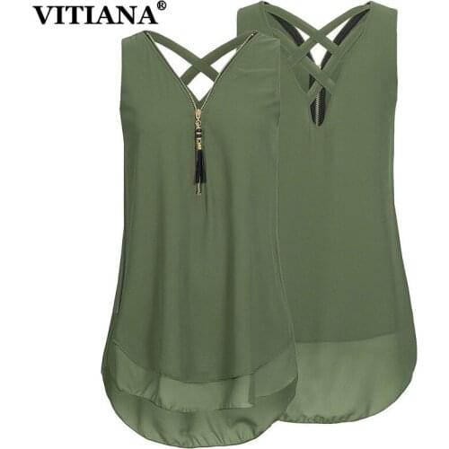 VITIANA Black And White Blouses