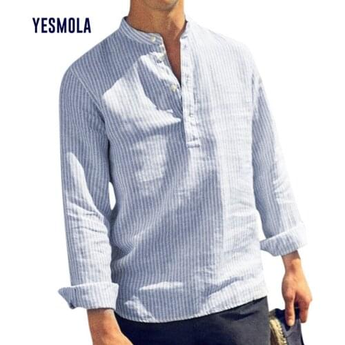 YESMOLA Men's Cotton Shirts