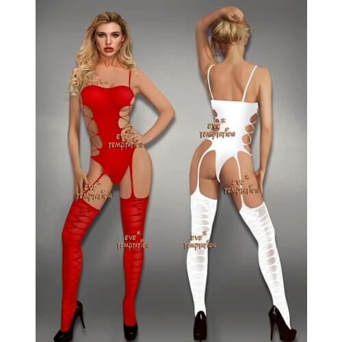 Women sexy Lingerie Sets Mesh costumes Babydolls underwear Bodysuits Mesh Crotchless Tights product erotic baby doll dress W282