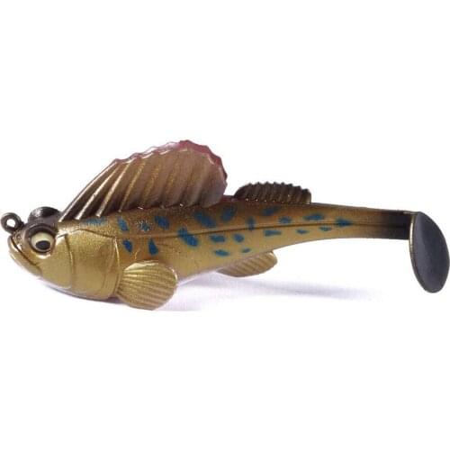 1Pcs Jig Wobblers Anti-hanging Hooks Lead Fishing Lures 70mm 14.2g Artificial Rubber Silicone Bait Sea Bass soft Fishing Lure