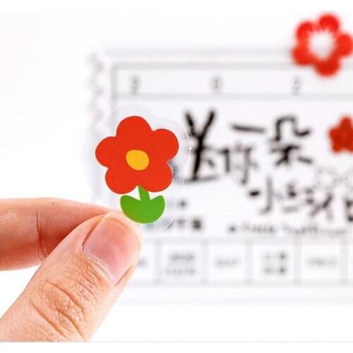 45 pcs/Pack Colorful Flowers Decorative Stickers Diary Handbook Decoration