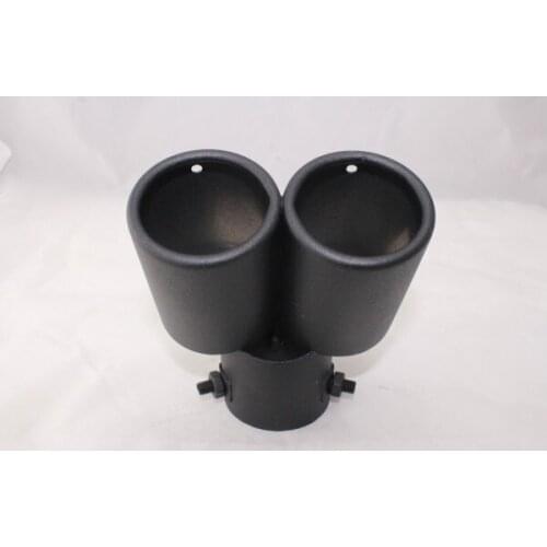 6363 frosted black double outlet exhaust pipe Jinhuang automobile tail throat muffler