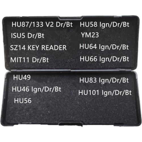 Car lock accessory Genuine LiShi 2 in 1 Locksmith Tool HU87 ISU5 SZ14 MIT11 HU49 HU46 HU56 HU58 HU64 HU66 HU83 HU101
