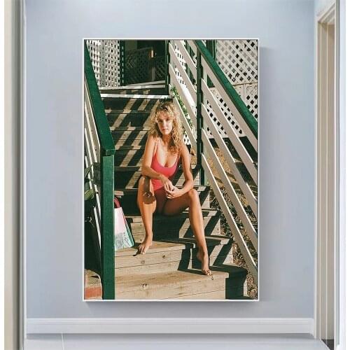Babette Strijbos Sexy Model Pretty Girl Swimsuit Pose Wall Silk Cloth HD Poster Art Home Decoration Gift