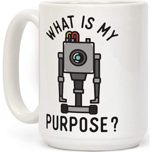 Butter Robot White 11Ounce Ceramic Coffee Mug