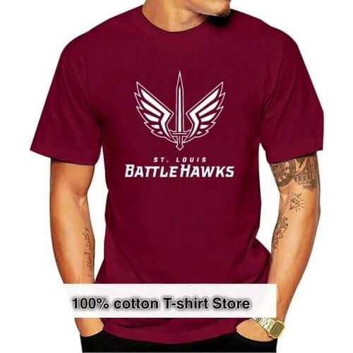 St. Louis Battlehawks Xfl Black T-Shirt M-Xxxl Printed Tee Shirt