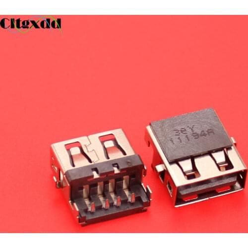 Cltgxdd 5~30pcs For Lenovo G570 G570AH E320 Samsung 3 NP300E5C HP G4-1000 G6 G7 -1000 G62 Laptop USB 2.0 jack socket connector