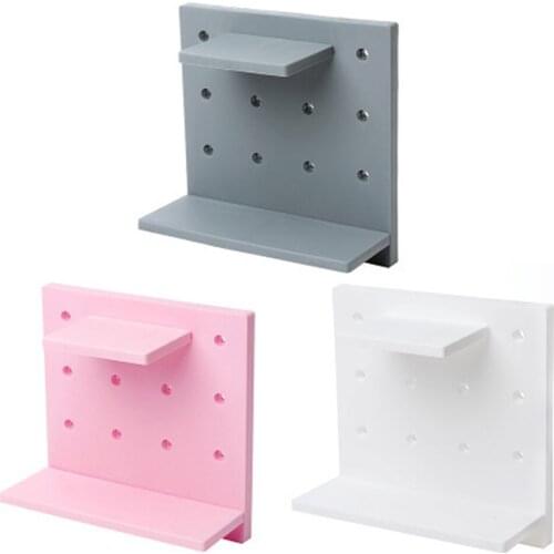 Storage Holder Rack Organizer Bathroom Shelf Shampoo Tray Stand No Drilling Floating Shelf For Wall Household Item Home