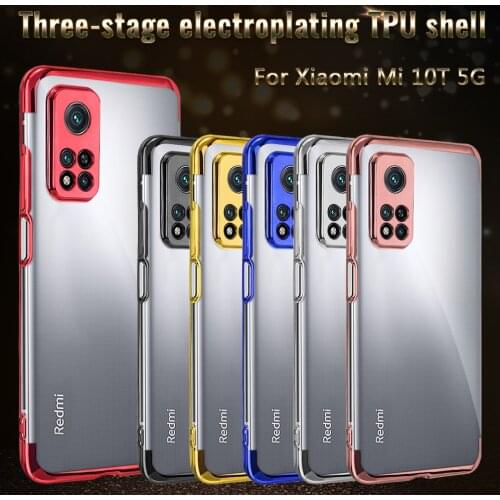 For Xiaomi Mi 10Pro Ultra 10T Lite Pro 5G Luxury Plating Silica gel Soft Phone Case Silicone Plating Cover For Xiaomi Note 10Pro