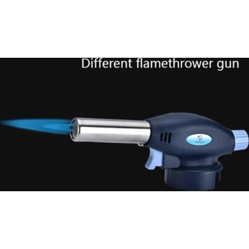 BBQ Torch Flamethrower Butane Gas Burner Automatic Ignition Lighter Baking Welding BBQ Outdoor Flame Gun Kitchen Tools