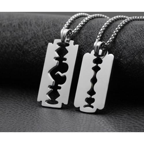 Titanium Steel Pendant Stainless Steel Jewelry Necklace Titanium Steel Mens Hands Together Palm Finger Jewelry