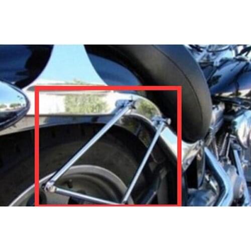 Metal Motorcycle Luggage Saddle Bag Support Bars Mounting Bracket For