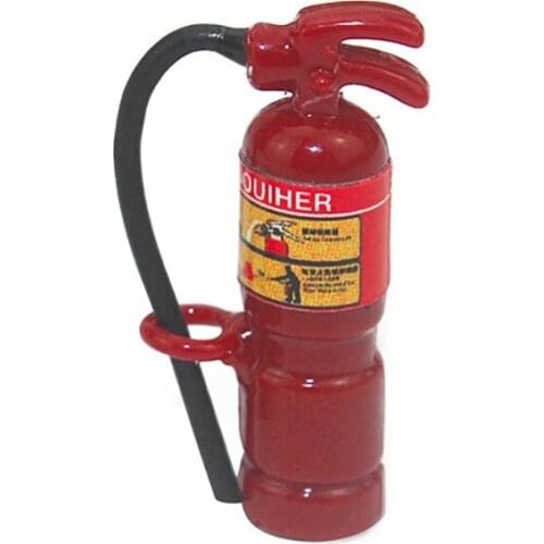 1/12 Dollhouse Miniature Accessories Mini Resin/Alloy Fire Extinguisher Simulation Model Toys for Doll House Decoration ob11