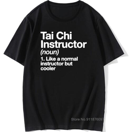 Funny Eat Sleep Repeat Tai Chi Definition T Shirts Men Summer Cotton Harajuku Short Sleeve O Neck Retro Black T-shirt