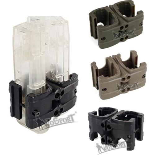 Hunting Double Magazine Coupler for MP5 MP7 Airsoft Military Rifle Gun Mag Parallel Connector Link Clamp Speed Loader