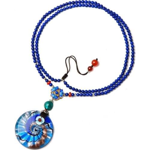 Винтажные ожерелья Peacock colors China At AliExpress