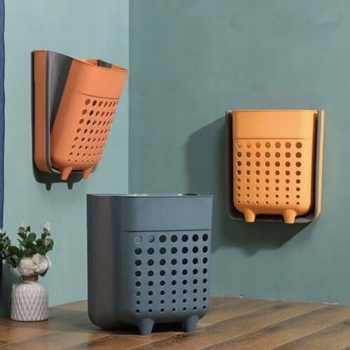 Portable Clothes Storage Foldable Wash Bag Closet Bathroom Hang Basket Organizer Box Pouches Container Laundry Home Accessory