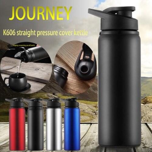 Portable Stainless Steel Bicycle Water Bottle Straight Drinking Outdoors Sports Travel Kettle Botella De Agua Metal Water Bottle