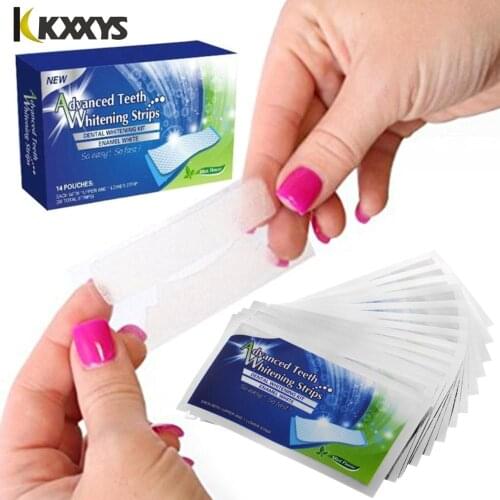 Daily Life Teeth Whiten Mint Flavored Teeth Whitening Strips Gel Oral Care Dental Bleaching Teeth Whitening Strip Tools