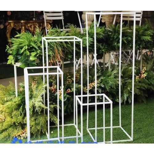 Northern Europe simple black iron art rack display rack clothing shoe rack, wedding decoration d frame rectangle