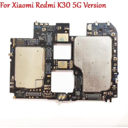 Tested Full Work Original Unlock Motherboard For Xiaomi Hongmi Redmi K30 5G Version Logic Circuit Board Plate