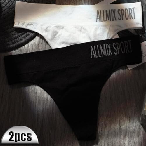 2020 Sexy Waist Shaping Sport Panties Seamless Thong G String Mid Waist Women Cotton Underpants Tanga Briefs Fitness Underwear