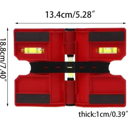 Angle Gauge Spirit Level Magnetic Inclinometer With Strap 270Degrees Adjustable Pipe Leveller