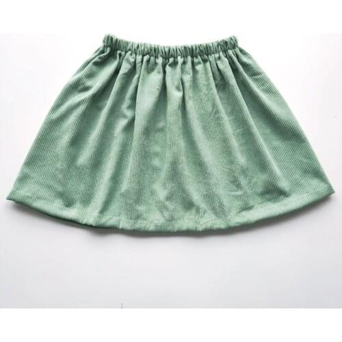 Pea Green 2021 New Spring Girls Skirt Autumn Winter Children Clothes Kids Corduroy Skirts Baby Girl Skirt tutu princess Vestido