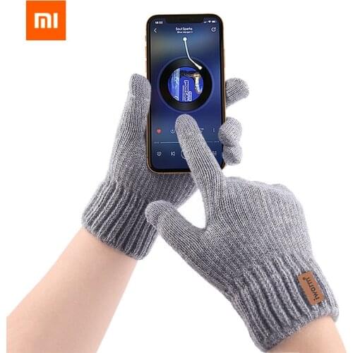 Xiaomi Winter Gloves Thermal Warm Windproof Outdoor Sports Cycling Gloves Full Finger Touch ScreenPlus cashmere Glove Men Women