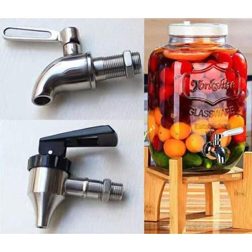 100pcs Hot 304 Stainless Steel Faucet Tap Spigot Beverage Dispenser Replacement for Barrel Fermenter Wine Beer Free shipping