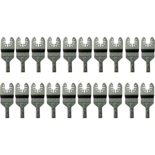 20Pcs Universal Oscillating Saw Blades Multi Tool Straight Scale 10mm 20mm 34mm for Wood Metal PVC Tube Cutting Knife Blade