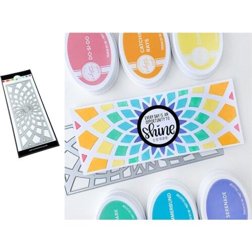 2021 New Arrival Spiral Rectangle Metal Cutting Dies for Scrapbooking Craft Die Cut Stencil Card Make Mould Sheet Decor Template