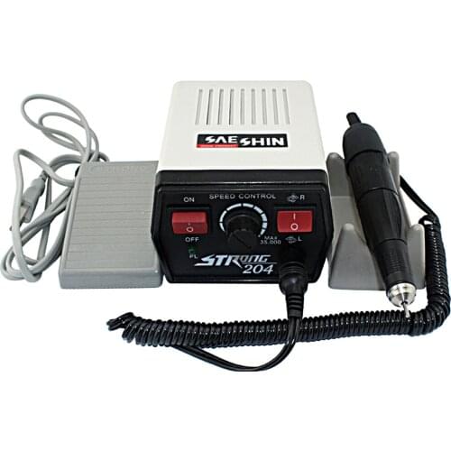 Strong 204 Electric Manicure Set Pedicure Machine 65W Electric Nail Drill Machine 35000rpm Professionals Electric Nail File