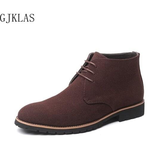 Ankle Boots Men Casual Shoes Size 48 Blue Brown Black Outdoor Man Shoes High Quality Casuales Formal Business Shoes Men Boot
