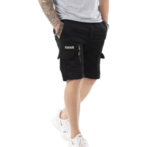 DeepSEA Men 'S Cargo Capri Beli Fitted Lace-Up Zipper Cotton Shorts Slim Fit Lycra High Quality Spring Summer Casual 2110207