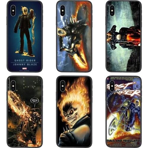 For Huawei Nova 8 7 6 3 SE Mate 40 30 20 20X 10 Lite Plus Pro Y5 2018 Y9 2019 Ghost Rider Fire Car Wholesale World Black Bumper