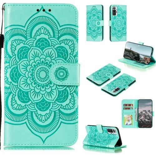 Datura Flower Embossed Pu Leather Phone Case for Xiaomi Redmi Note10Pro Card Slot Wallet Photo Frame Kickstand Back Cover