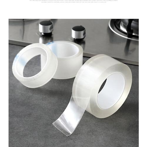 Double Sided Nano Tape Traceless Reusable Waterproof Adhesive Sticker Glue Gadget Kitchen Accessories Car Seam Transparent Tapes