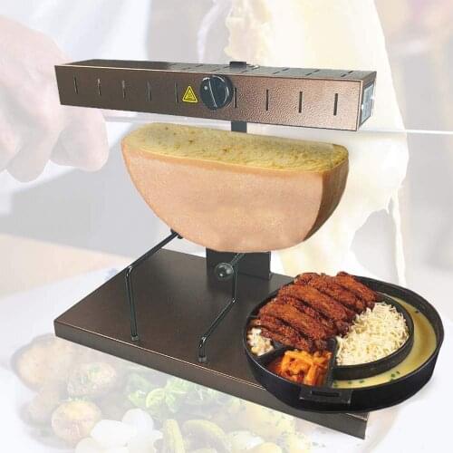Electric Multi-Function 110V 220V Cheese heating machine slice cheese melter cheese raclette Half Wheel cheese warmer heater