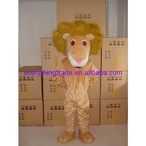 Hot sale Cute Adult cute brown lion mascot fancy dress costumes Chirstmas party costumes