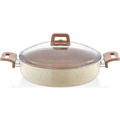 26 CM Granite Shallowly Pots