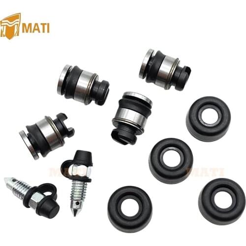 Front Left Right Brake Wheel Cylinder Rebuild Kit Piston Seal for Honda TRX200 TRX300 Fourtrax 200 300 2x4 43325-567-003