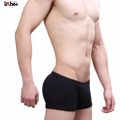 Mens Cotton Boxer Shorts Sexy U Convex Cock Pouch Underpants Trunks Man Male Breathable Underwear Homme Cuecas Plus Size XXL