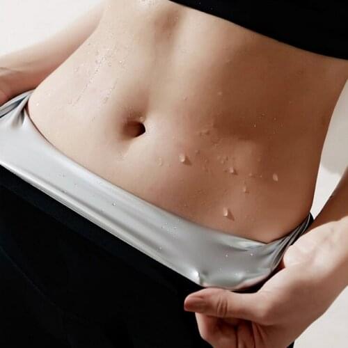 2021 New Ladies' Abdomen Control Hip-Lifting Sweat Pants Sauna Beam High Waist Body Fitness Breasted Nine-Point Pants