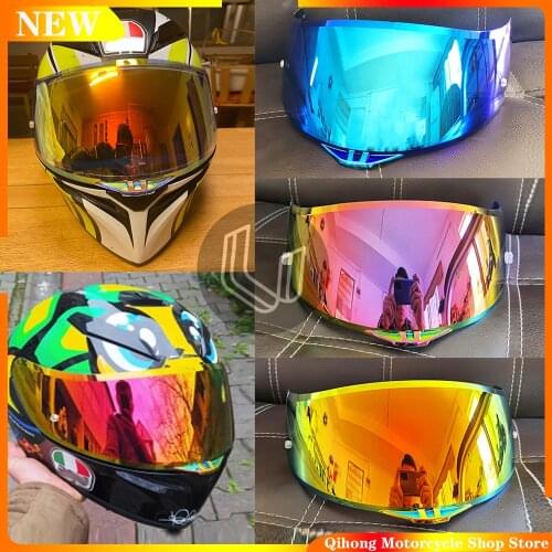 New Motorcycle Helmet Lens Visor Helmet Glasses Lens Discoloration Lens Night Vision Visor case for AGV K1 K3SV K5
