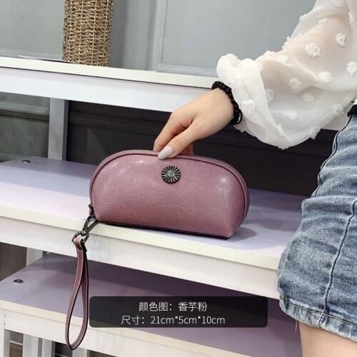 Genuine Leather bag women 2021 new hand bag mini mobile phone bag classical temperament bag wrist fashion clutch bag lixury