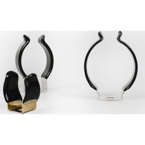 Excellent Flexibility Black PVC Protection Stainless Steel Strong Clamp T10 Tube Light Holder with 4mm Hole