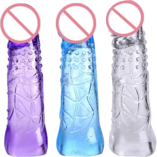 Sex Shop Hot Sale Super 7cm Extende Big Penis Dick Extender Enlargement Extension Condom Erotic Sex Products for Man