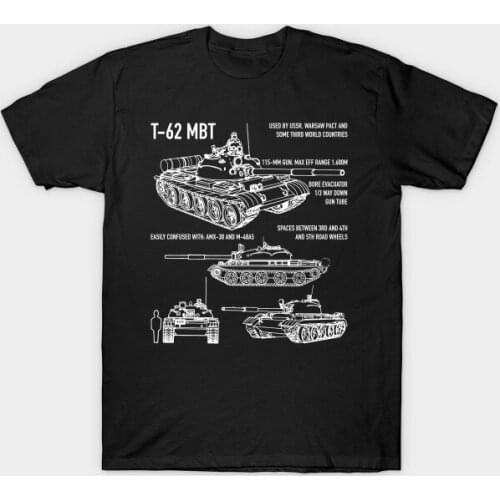 T-62 Russian Main Battle Tank Blueprint Mens T Shirt